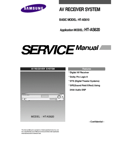 Samsung HTAS610 ET-SB-EX-SI 1263810785  Samsung Audio HT-AS610 HTAS610_ET-SB-EX-SI_1263810785.pdf