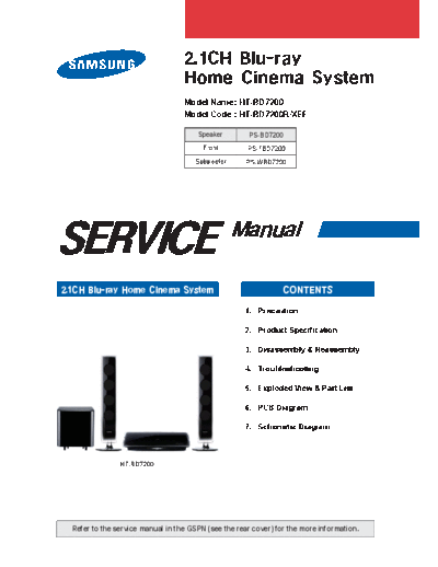 Samsung HTBD7200RXEF ET-SB-EX-SI 1332151918  Samsung Audio HT-BD7200 HTBD7200RXEF_ET-SB-EX-SI_1332151918.pdf