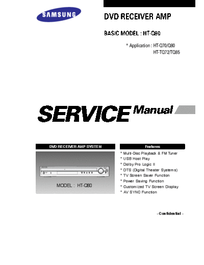 Samsung Samsung+HT-Q80,+HT-Q70,+HT-TQ72,+HT-TQ85  Samsung Audio HT-Q72 Samsung+HT-Q80,+HT-Q70,+HT-TQ72,+HT-TQ85.pdf