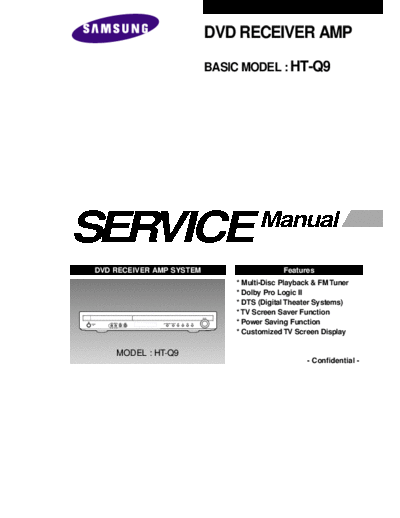 Samsung hfe samsung ht-q9 service en  Samsung Audio HT-Q9 hfe_samsung_ht-q9_service_en.pdf