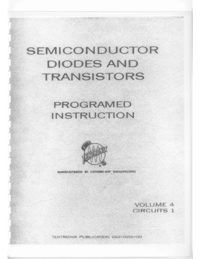 Tektronix SDT Vol 4 Circuits 1  Tektronix publikacje SDT_Vol_4_Circuits_1.pdf