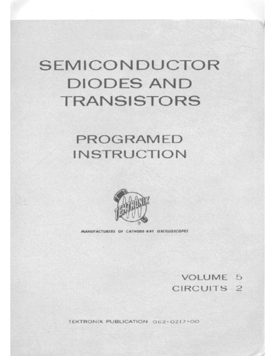 Tektronix SDT Vol 5 Circuits 2  Tektronix publikacje SDT_Vol_5_Circuits_2.pdf