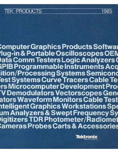 Tektronix Tektronix1985  Tektronix publikacje Tektronix1985.pdf