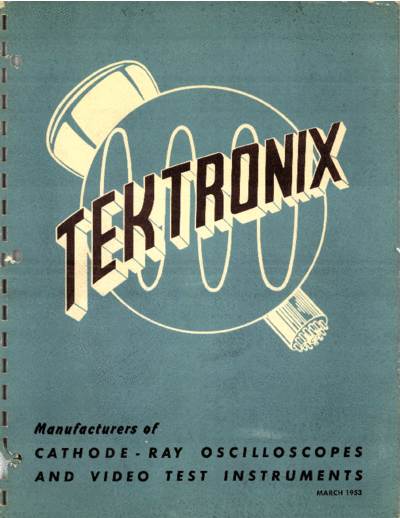 Tektronix Catalog 1953-03  Tektronix publikacje Tektronix_Catalog_1953-03.pdf