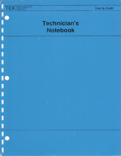 Tektronix techs notebook  Tektronix publikacje techs_notebook.pdf