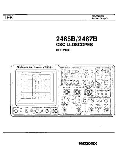 Tektronix 070-6873-00 2465bSvc Sep89  Tektronix scope 070-6873-00_2465bSvc_Sep89.pdf