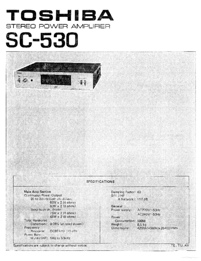 TOSHIBA hfe   sc-530 service en  TOSHIBA Audio SC-530 hfe_toshiba_sc-530_service_en.pdf