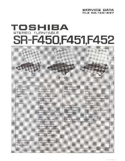 TOSHIBA ve   sr-f450 f451 f452 service data  TOSHIBA Audio SR-F450 ve_toshiba_sr-f450_f451_f452_service_data.pdf