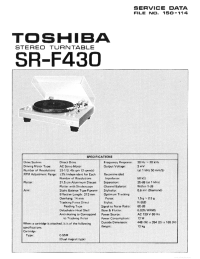 TOSHIBA ve   sr-f430 service en  TOSHIBA Audio SR-F430 ve_toshiba_sr-f430_service_en.pdf