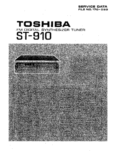 TOSHIBA toshiba st-910  TOSHIBA Audio ST-910 toshiba_st-910.pdf