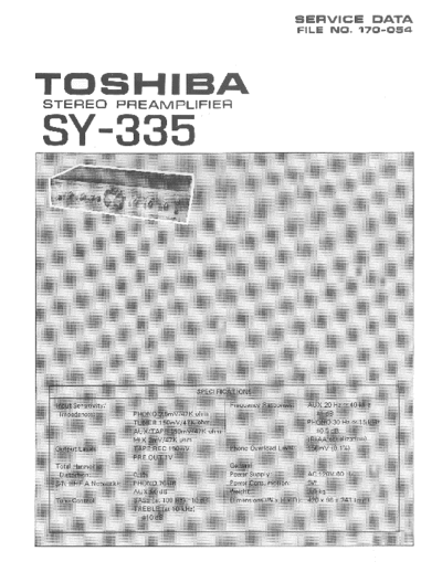 TOSHIBA sy-335 preamp sm  TOSHIBA Audio SY-335 toshiba_sy-335_preamp_sm.pdf