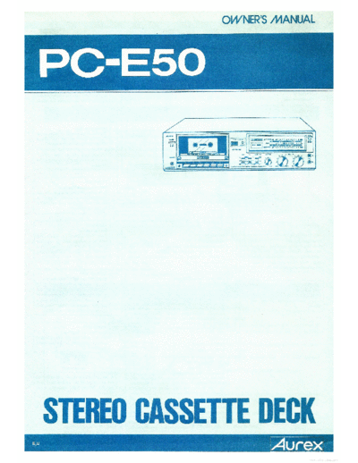TOSHIBA hfe aurex pc-e50 en  TOSHIBA Audio PC-E50 hfe_aurex_pc-e50_en.pdf