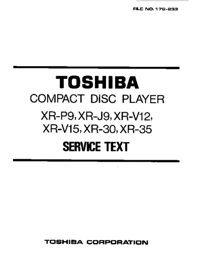 TOSHIBA hfe toshiba xr-p9 j9 v12 v15 30 35 service text en  TOSHIBA Audio XR-30 hfe_toshiba_xr-p9_j9_v12_v15_30_35_service_text_en.pdf