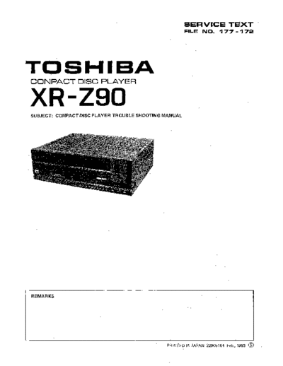 TOSHIBA hfe toshiba xr-z90 service en  TOSHIBA Audio XR-Z90 hfe_toshiba_xr-z90_service_en.pdf