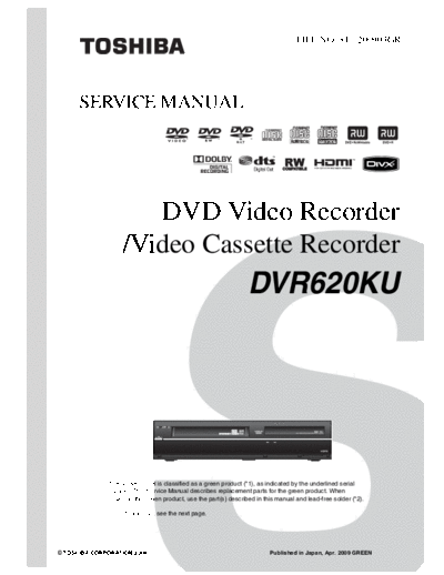 TOSHIBA dvr620ku 134  TOSHIBA DVD D-VR620KU dvr620ku_134.pdf
