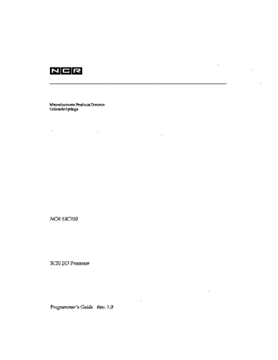 ncr 53C700 SCSI IO Processor Programmers Guide Mar90  ncr scsi 53C700_SCSI_IO_Processor_Programmers_Guide_Mar90.pdf