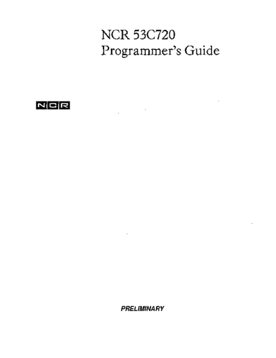 ncr 53C720 Programmers Guide Preliminary Jun91  ncr scsi 53C720_Programmers_Guide_Preliminary_Jun91.pdf