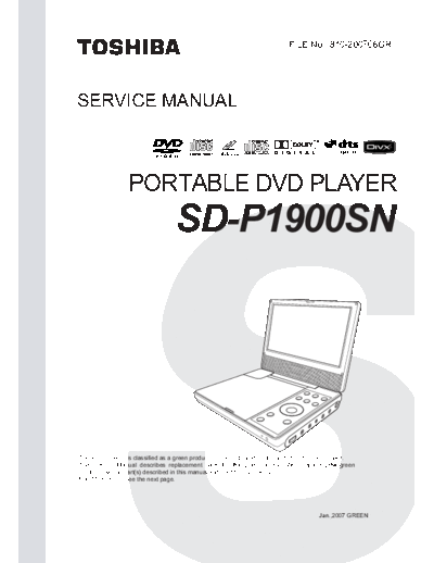 TOSHIBA sd p1900sn 189  TOSHIBA DVD SD-P1900SN sd_p1900sn_189.pdf