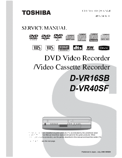 TOSHIBA hfe toshiba d-vr16-sb vr40-sf service en  TOSHIBA DVD-Video D-VR16 hfe_toshiba_d-vr16-sb_vr40-sf_service_en.pdf