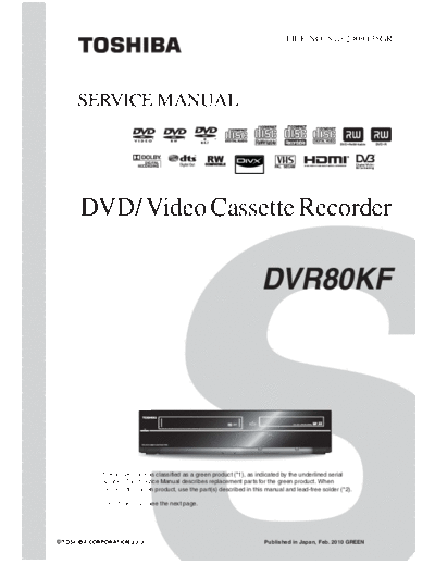 TOSHIBA DVR80KF SB-KL-EX-SI 1308734754  TOSHIBA DVD-Video DVR80KF DVR80KF_SB-KL-EX-SI_1308734754.pdf