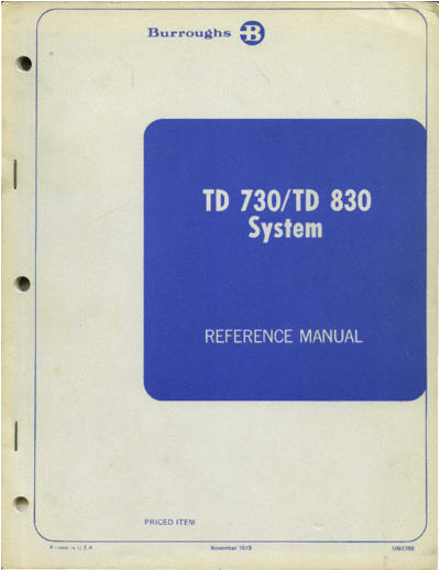 burroughs 1093788 TD 730 TD780 System Reference Manual Nov79  burroughs terminal 1093788_TD_730_TD780_System_Reference_Manual_Nov79.pdf