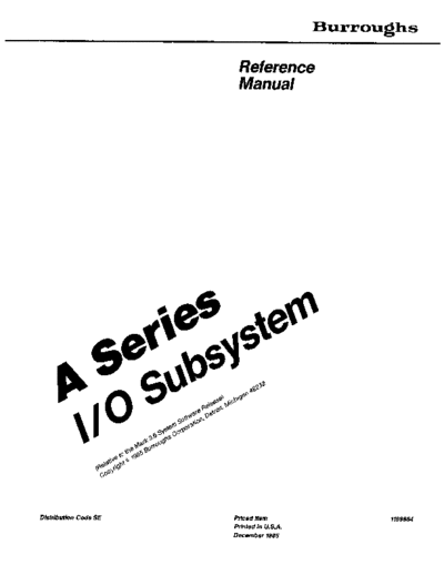 burroughs 1169984 aSeries IOsubsys  burroughs A-Series 1169984_aSeries_IOsubsys.pdf