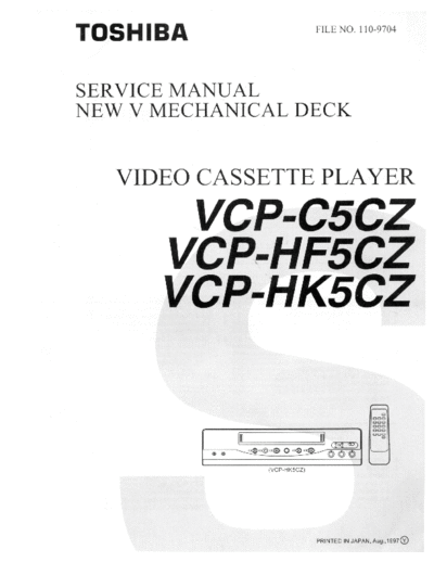 TOSHIBA TOSHIBA VCP-C5CZ HF5CZ HK5CZ  TOSHIBA DVD-Video VCP-C5CZ HF5CZ HK5CZ TOSHIBA_VCP-C5CZ_HF5CZ_HK5CZ.pdf