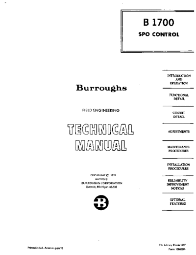 burroughs 1058294 B1700 SPO Ctl jun72  burroughs B1700 1058294_B1700_SPO_Ctl_jun72.pdf