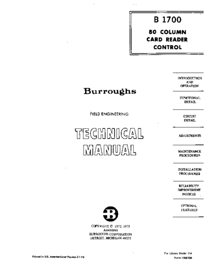 burroughs 1058328 B1700 80colCt Mar73  burroughs B1700 1058328_B1700_80colCt_Mar73.pdf