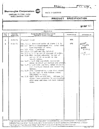 burroughs BASIC S-Language 5-24-73  burroughs B1700 BASIC_S-Language_5-24-73.pdf