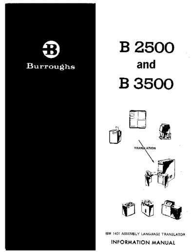 burroughs 1035888 1401 To B3500 Translator Mar68  burroughs B2500_B3500 1035888_1401_To_B3500_Translator_Mar68.pdf