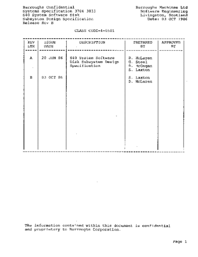 burroughs 3704 3833 S40 System Software Disk Subsystem Design Spec Oct86  burroughs B2x 3704_3833_S40_System_Software_Disk_Subsystem_Design_Spec_Oct86.pdf