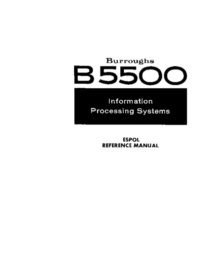 burroughs 1032638 B5500 ESPOL RefManOct67  burroughs B5000_5500_5700 1032638_B5500_ESPOL_RefManOct67.pdf