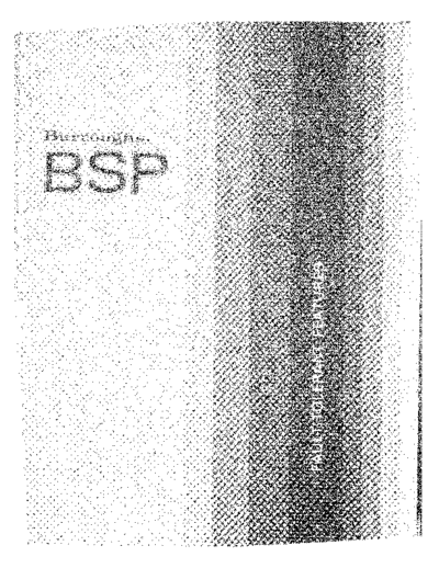 burroughs BSP Fault Tolerant Features  burroughs BSP BSP_Fault_Tolerant_Features.pdf