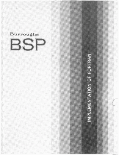 burroughs BSP Fortran  burroughs BSP BSP_Fortran.pdf