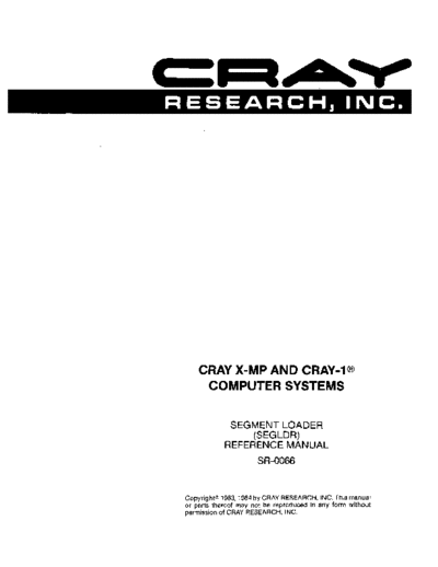 cray SR-0066A Segment Loader Reference Nov84  cray COS SR-0066A_Segment_Loader_Reference_Nov84.pdf
