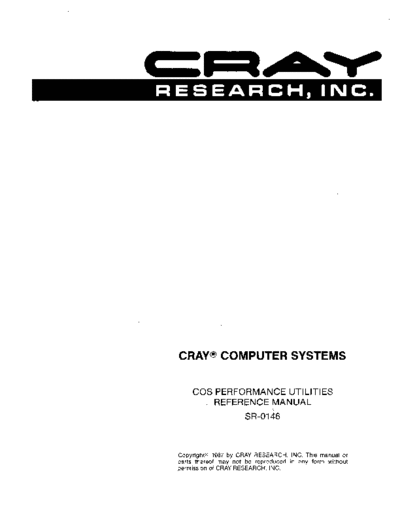 cray SR-0146 COS Performance Utilities Apr87  cray COS SR-0146_COS_Performance_Utilities_Apr87.pdf