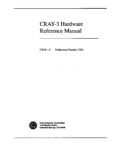 cray 3202 CRAY-3 Hardware Reference Manual Feb94  cray CRAY-3 3202_CRAY-3_Hardware_Reference_Manual_Feb94.pdf