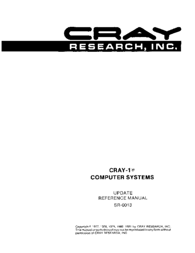 cray SR-0013D UPDATE Reference Jun81  cray Update SR-0013D_UPDATE_Reference_Jun81.pdf