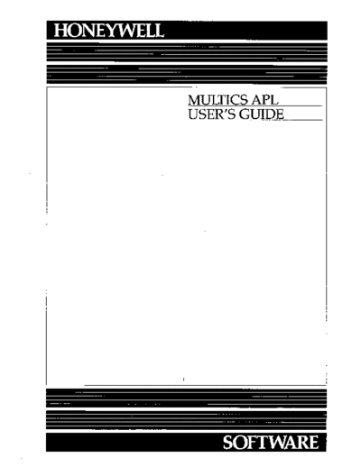 honeywell AK95-02 APL Dec85  honeywell multics AK95-02_APL_Dec85.pdf