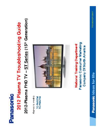 panasonic Panasonic 2012 PDP Troubleshooting Guide ST50 ST Series [TM]  panasonic Monitor Panasonic_2012_PDP_Troubleshooting_Guide_ST50_ST_Series_[TM].pdf