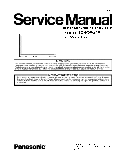 panasonic Panasonic TC-P50G10 TX-P50G10B [SM]  panasonic Monitor Panasonic_TC-P50G10_TX-P50G10B_[SM].pdf