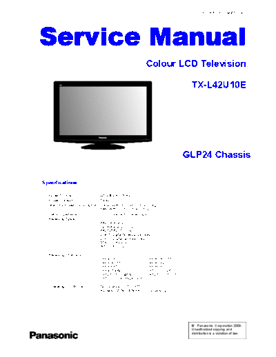 panasonic Panasonic TX-L42U10E [SM]  panasonic Monitor Panasonic_TX-L42U10E_[SM].pdf