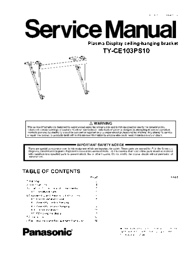 panasonic Panasonic TY-CE103PS10 [SM]  panasonic Monitor Panasonic_TY-CE103PS10_[SM].pdf