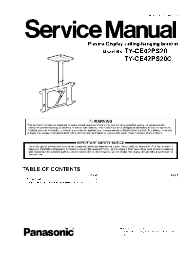 panasonic Panasonic TY-CE42PS20 TY-CE42PS20C [SM]  panasonic Monitor Panasonic_TY-CE42PS20_TY-CE42PS20C_[SM].pdf