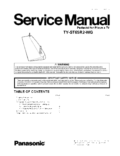 panasonic Panasonic TY-ST65R2-WG [SM]  panasonic Monitor Panasonic_TY-ST65R2-WG_[SM].pdf