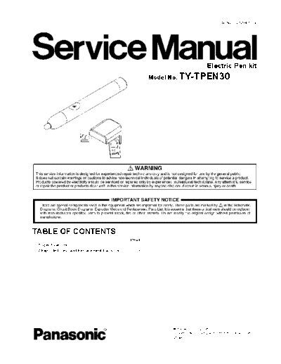 panasonic Panasonic TY-TPEN30 [SM]  panasonic Monitor Panasonic_TY-TPEN30_[SM].pdf