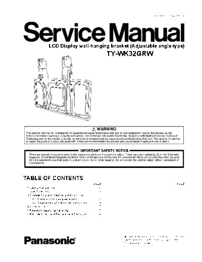 panasonic Panasonic TY-WK32GRW [SM]  panasonic Monitor Panasonic_TY-WK32GRW_[SM].pdf