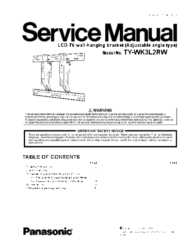 panasonic Panasonic TY-WK3L2RW [SM]  panasonic Monitor Panasonic_TY-WK3L2RW_[SM].pdf