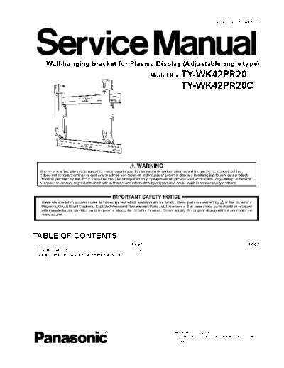 panasonic Panasonic TY-WK42PR20 TY-WK42PR20C [SM]  panasonic Monitor Panasonic_TY-WK42PR20_TY-WK42PR20C_[SM].pdf
